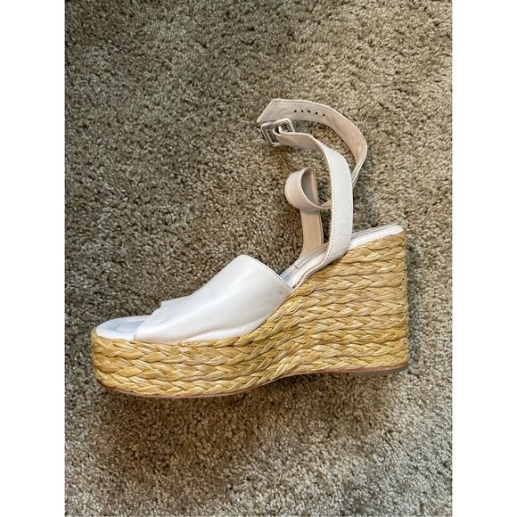 Paloma Barceló Clama Jute-Wedge Sandals Glacial Pink, Sz EU 40 / US 9, MP $374 - Picture 15 of 16
